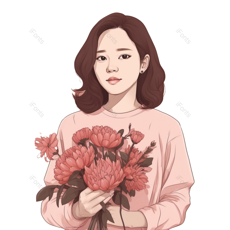 人物素材图片,卡通人物素材元素,母亲节素材PNG,免抠素材